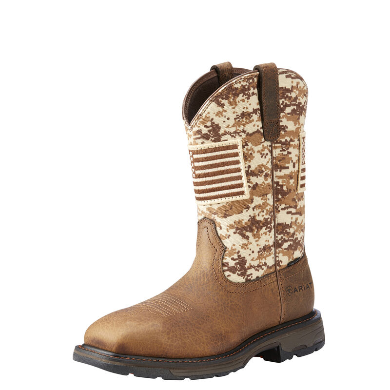 Ariat Arbeitsschuhe Herren - Workhog Patriot Steel Toe Braun ( SMHVW-0489 )